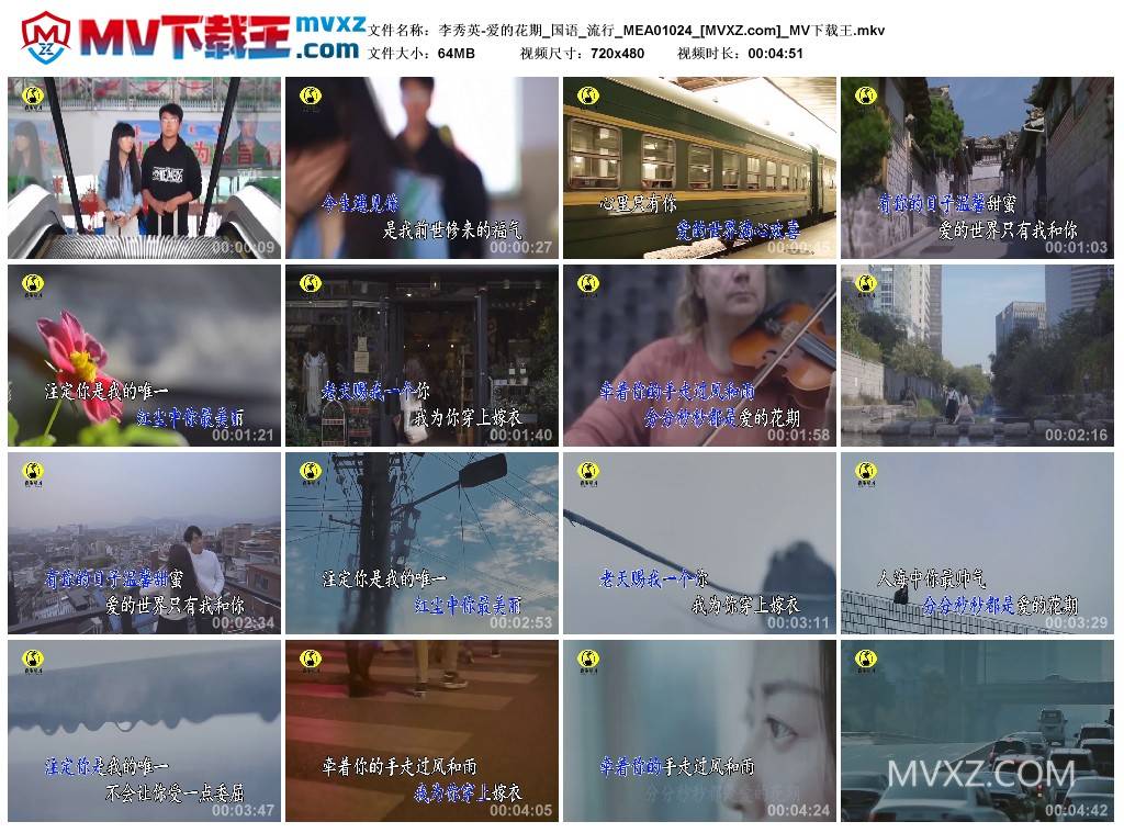 李秀英-爱的花期_国语_流行_MEA01024